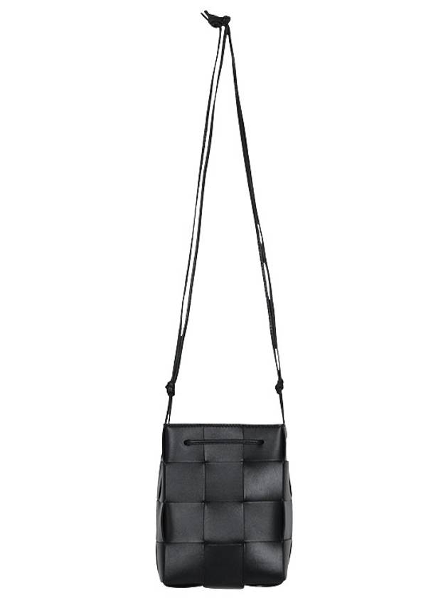 Intrecciato Cassette Small Bucket Bag Black - BOTTEGA VENETA - BALAAN 4