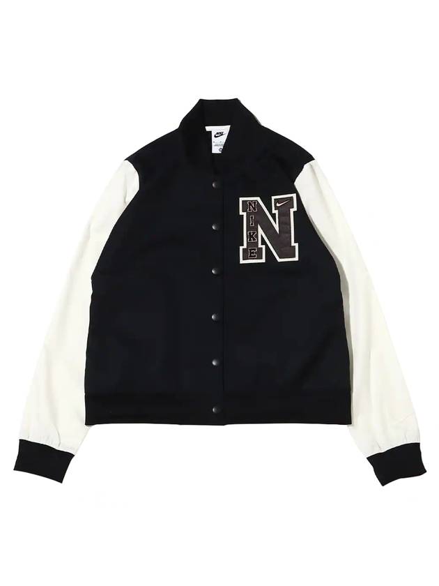 NSW Sportswear Varsity Bomber Jacket Black - NIKE - BALAAN 1