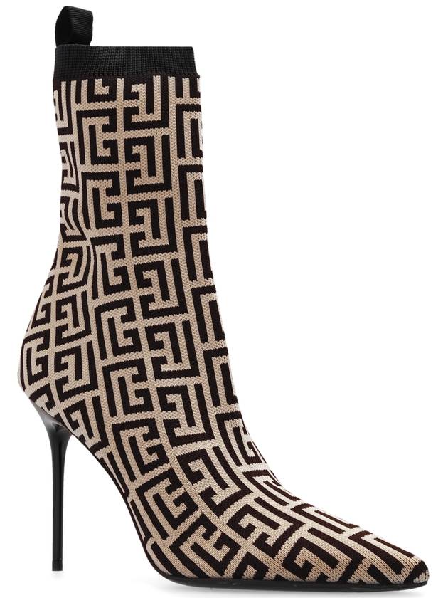 Balmain ‘Skye’ Heeled Ankle Boots, Women's, Beige - BALMAIN - BALAAN 4