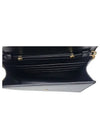 Triomphe Chain Shiny Calfskin Half Wallet Black - CELINE - BALAAN 5