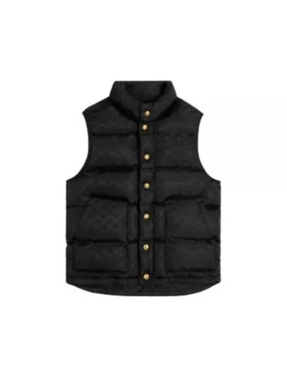 24 QUILTED BLOUSON JACKET IN MONOGRAM NYLON 2W987795W 38NO Triomphe patch down vest - CELINE - BALAAN 1