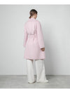 TOTEM virgin wool cashmere blend belted coat 016 Rosa pink 16011011 - MAX MARA - BALAAN 3