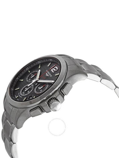 Longines Conquest V.H.P. Perpetual Chronograph Black Carbon Dial Quartz Men's Watch L37174666 - LONGINES - BALAAN 2