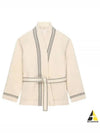 Women's Terenzio Belt Pocket Cotton Jacket Beige - VANESSA BRUNO - BALAAN 2