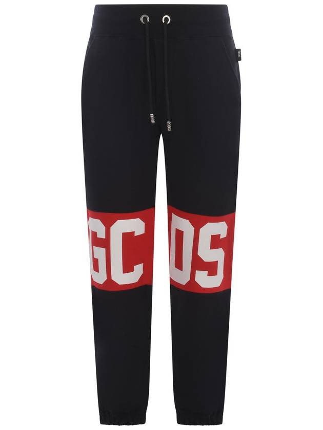 Men's Band Logo Jogger Pants Black - GCDS - BALAAN 2