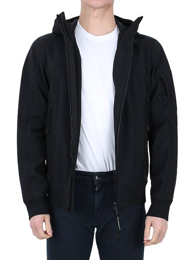 Shell-R Hooded Jacket Black - CP COMPANY - BALAAN 4