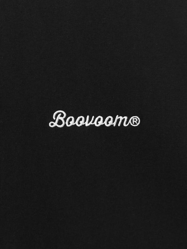 Original logo embroidered t-shirt black - BOOVOOM - BALAAN 4