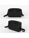 Medium Calfskin Triomphe Embossed Messenger Bag Black - CELINE - BALAAN 4