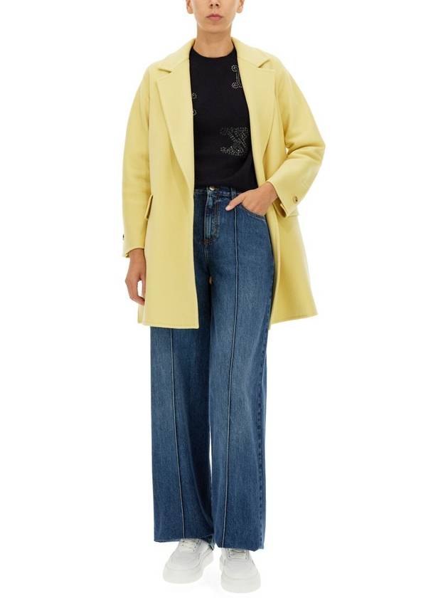 Women's Beira Wool Cashmere Peacoat Yellow - MAX MARA - BALAAN 3