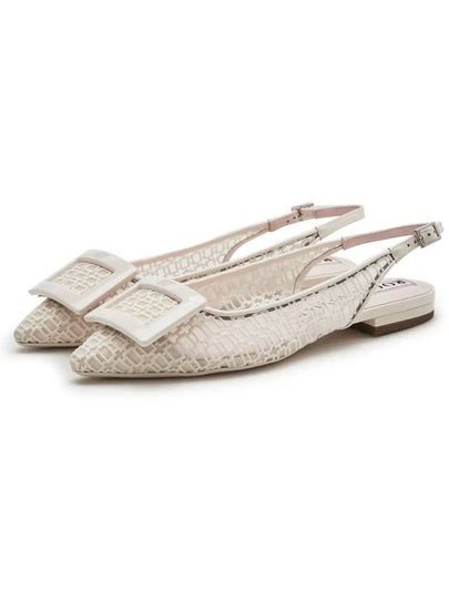 Gommettine Net Slingback Ballet Flats Beige - ROGER VIVIER - BALAAN 2