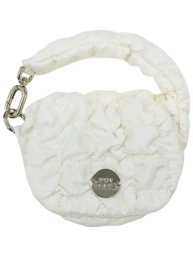 Wrinkle Mini Ball Pouch IVORY - MONBIRDIE GOLF - BALAAN 3