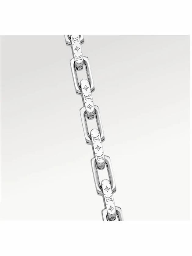 Monogram Chain Necklace Silver - LOUIS VUITTON - BALAAN 3