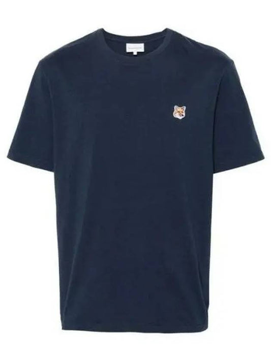 Fox Head Patch Classic Short Sleeve T-Shirt Ink Blue - MAISON KITSUNE - BALAAN 2