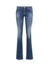 Women's Super Stretch Flare Jeans Blue - DSQUARED2 - BALAAN 2