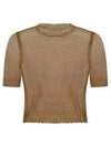 See through crew neck t shirt light brown S29HL0008M13005157 - MAISON MARGIELA - BALAAN 1