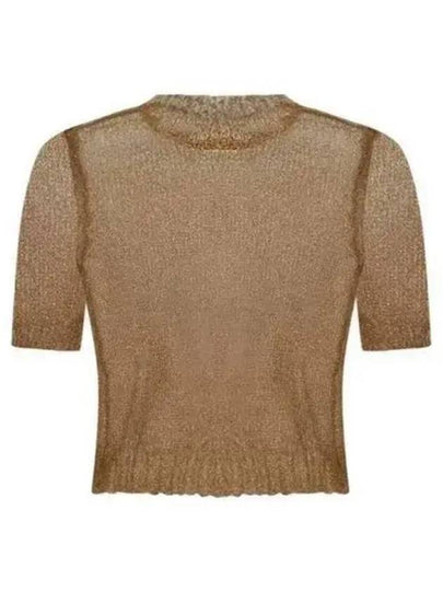 See-Through Crew Neck Short Sleeve T-Shirt Light Brown - MAISON MARGIELA - BALAAN 2