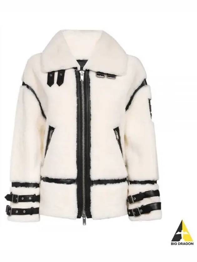 Golden Prairie Shearling Jacket White - MOOSE KNUCKLES - BALAAN 2