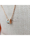 Mini Pop H Pendant Necklace Rose Gold - HERMES - BALAAN 4