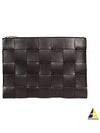 Cassette Intrecciato Medium Clutch Bag Fondente - BOTTEGA VENETA - BALAAN 2