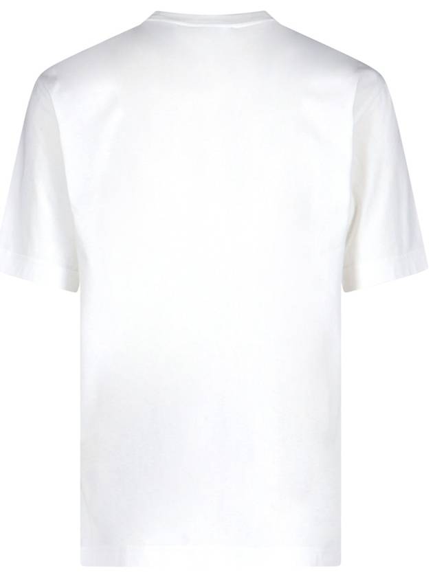 Embroidered Logo Cotton Short Sleeve T-Shirt White - BURBERRY - BALAAN 3