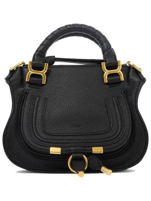 Marcie Mini Double Carry Tote Bag Black - CHLOE - BALAAN 1