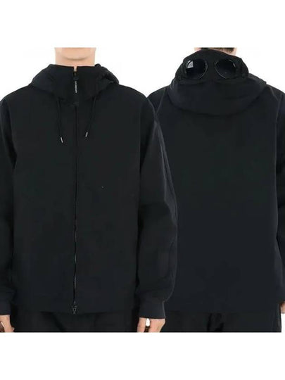 GD Shell Goggles Hooded Jacket Black - CP COMPANY - BALAAN 2