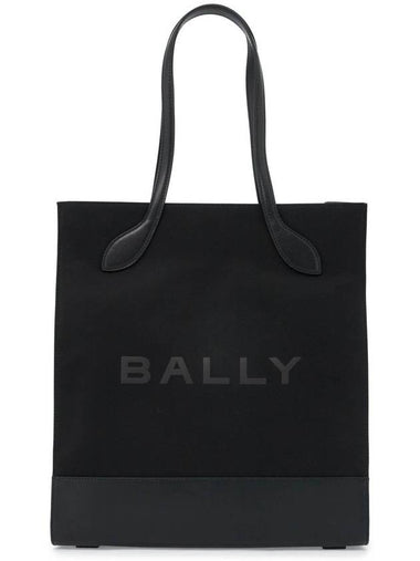 n/s nylon and leather tote bag - BALLY - BALAAN 1