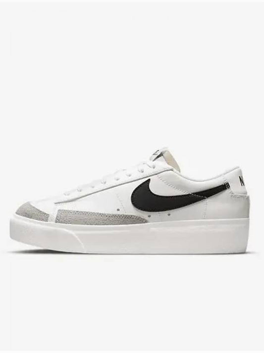 Blazer Platform Low Top Sneakers White Black - NIKE - BALAAN 2