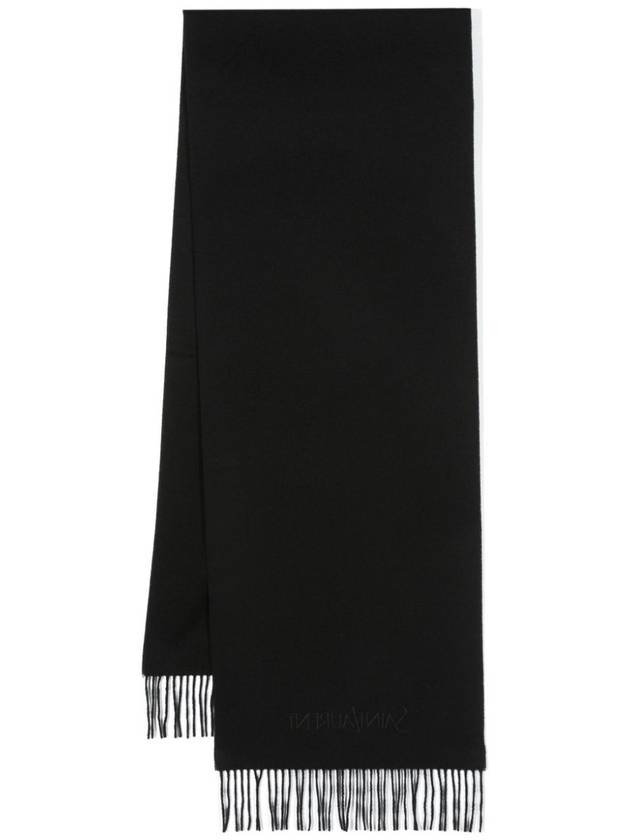 Saint Laurent  Scarfs Black - SAINT LAURENT - BALAAN 1