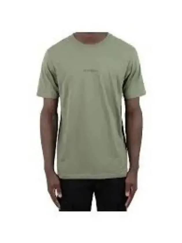 Center Logo T-Shirt Bronze Green 14CMTS048A 006011W 648 - CP COMPANY - BALAAN 2