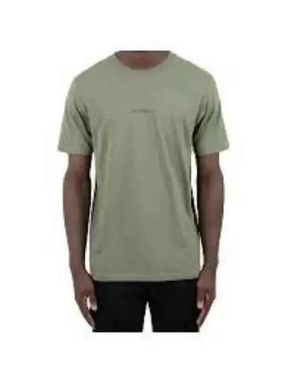 Logo Print Cotton Short Sleeve T-Shirt Bronze Green - CP COMPANY - BALAAN 2