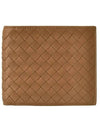 Intrecciato Leather Half Wallet Brown - BOTTEGA VENETA - BALAAN 1