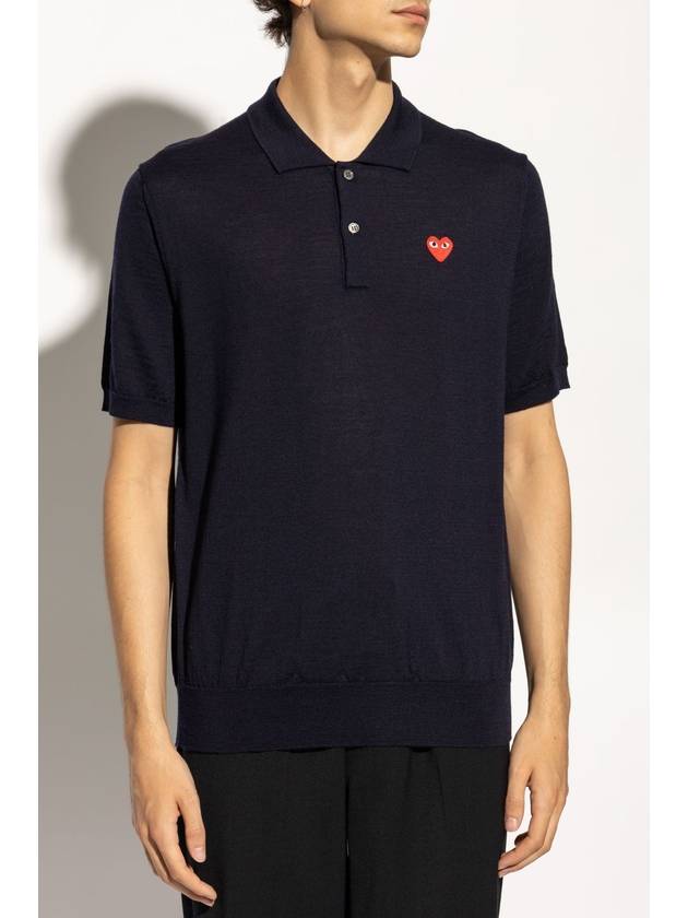 Play Polo Shirt AX N094 0512 NAVY - COMME DES GARCONS PLAY - BALAAN 7