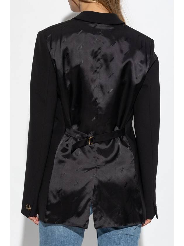 Moschino Blazer With Pockets, Women's, Black - MOSCHINO - BALAAN 4