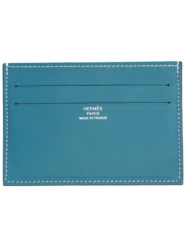 Citizen Twill Card Wallet Blue - HERMES - BALAAN 4