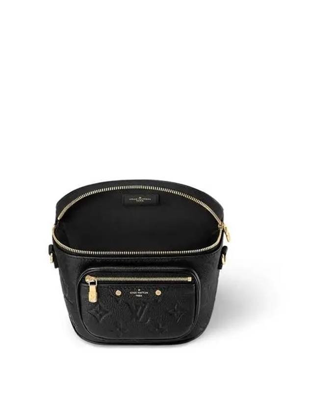 Mini Monogram Empreinte Leather Bum Bag Black - LOUIS VUITTON - BALAAN 6