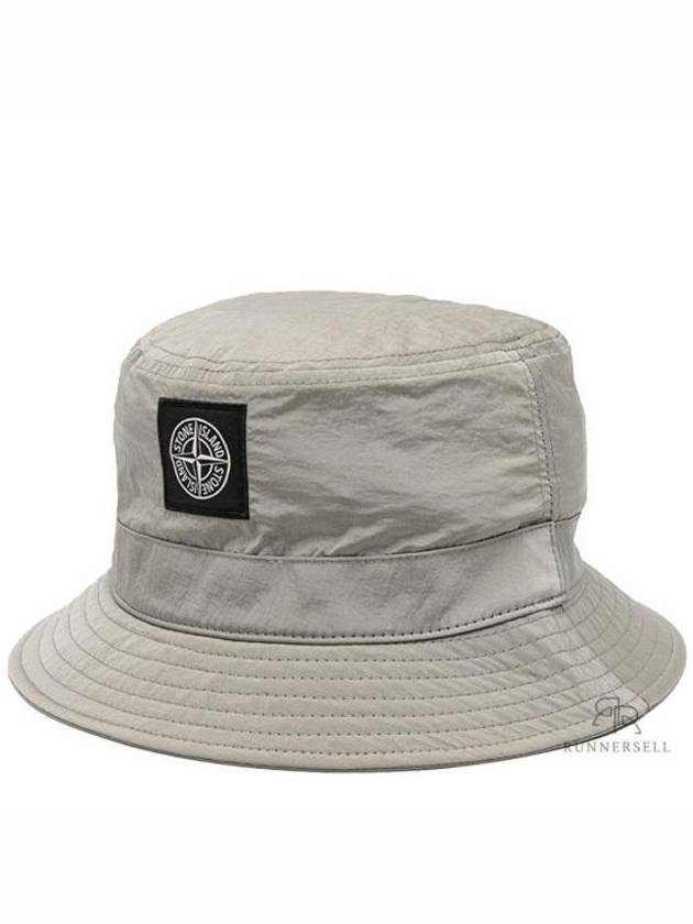 Econyl Regenerated Nylon Bucket Hat Beige - STONE ISLAND - BALAAN 2