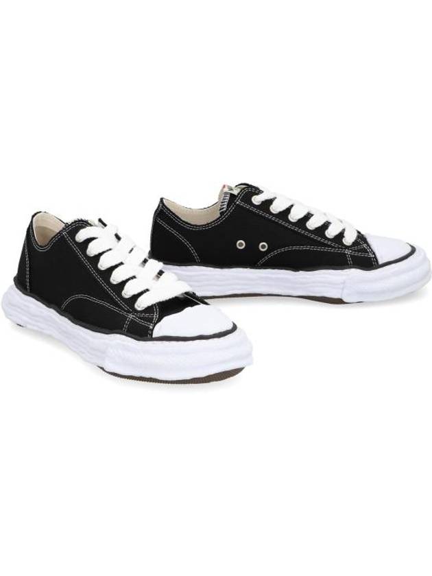 Peterson23 OG Sole Canvas Low Top Sneakers Black - MAISON MIHARA YASUHIRO - BALAAN 4