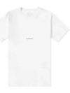 Logo Print Short Sleeve T-Shirt White - GIVENCHY - BALAAN 2