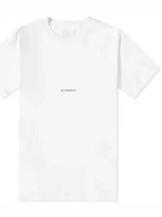 Logo Print Short Sleeve T-Shirt White - GIVENCHY - BALAAN 2