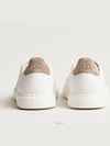 Logo Leather Low Top Sneakers White - BRUNELLO CUCINELLI - BALAAN 5