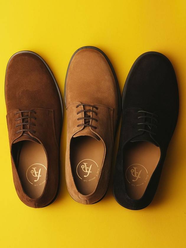 Marco suede derby men’s handmade shoes - FLAP'F - BALAAN 1