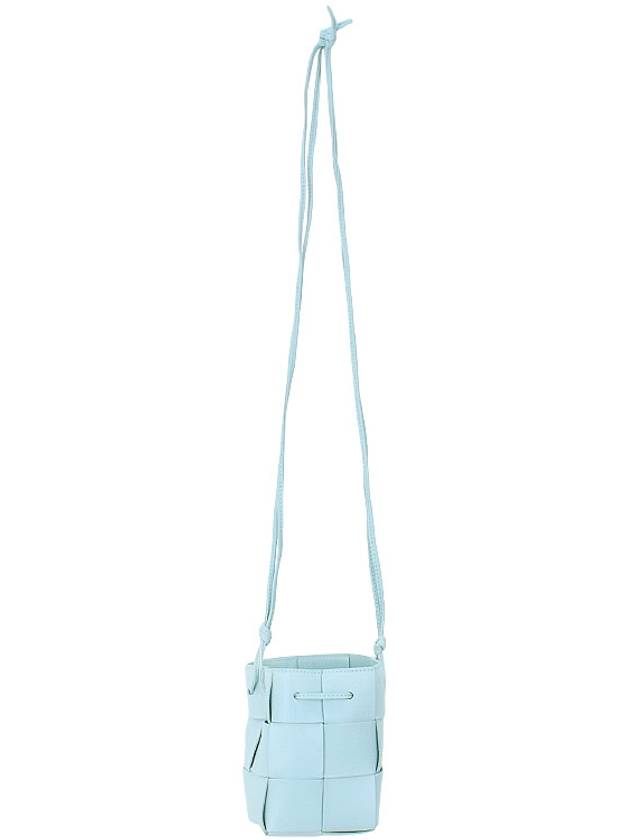 Intrecciato Cassette Small Bucket Bag Blue - BOTTEGA VENETA - BALAAN 4