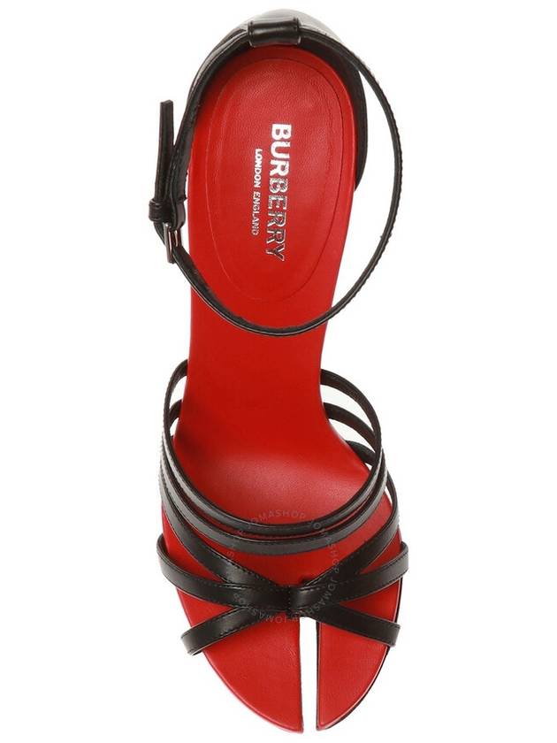 split toe leather strap sandals heels - BURBERRY - BALAAN 3