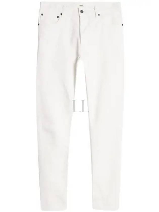 Alexandre Mattiussi Denim Straight Jeans White - AMI - BALAAN 2