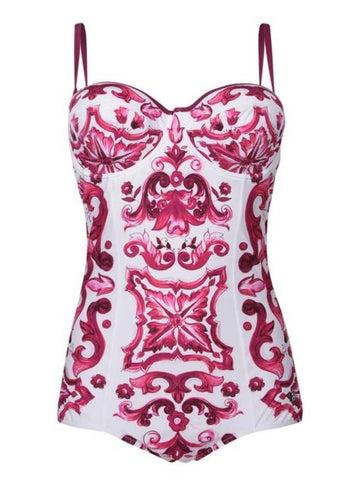 Bikini Swimsuit O9A13J ONO19 HE3TN PINK - DOLCE&GABBANA - BALAAN 1