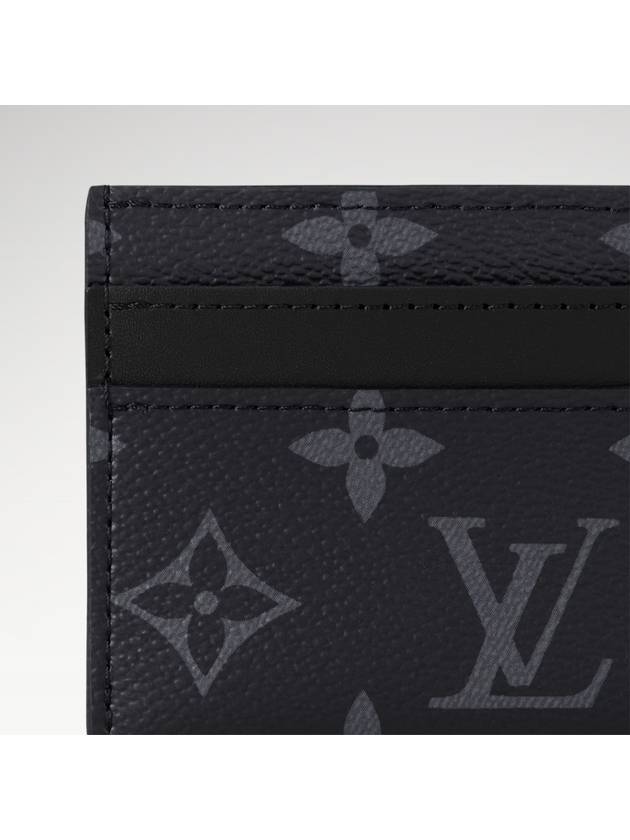 Monogram Eclipse Double Card Wallet Black - LOUIS VUITTON - BALAAN 7