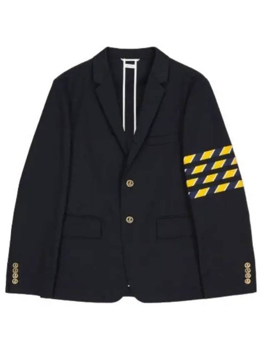 Unconstructed Classic Jacket Navy Suit Blazer - THOM BROWNE - BALAAN 1