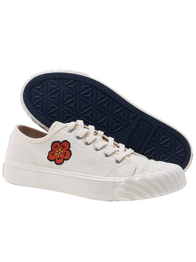 School Flower Low Top Sneakers Cream - KENZO - BALAAN 6