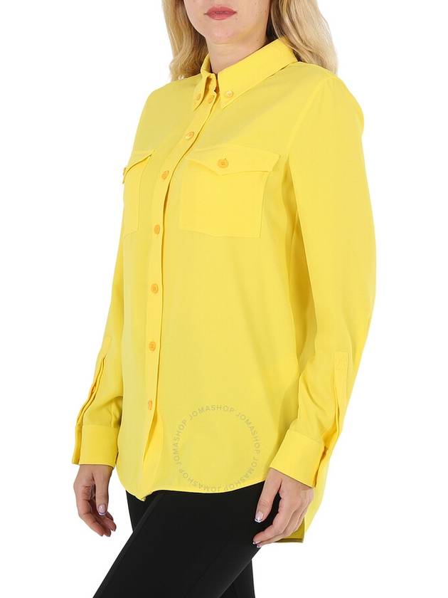 crepe shirt yellow - BURBERRY - BALAAN 4